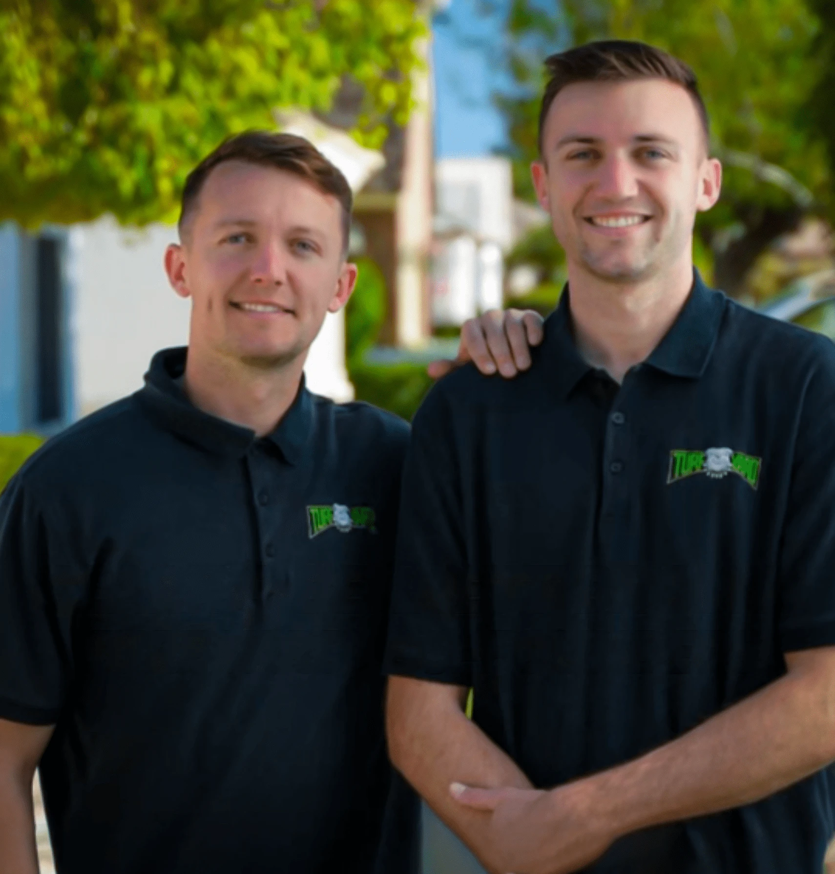 Clark Brown and Bennett Brown, turf experts behind The Turf Yard