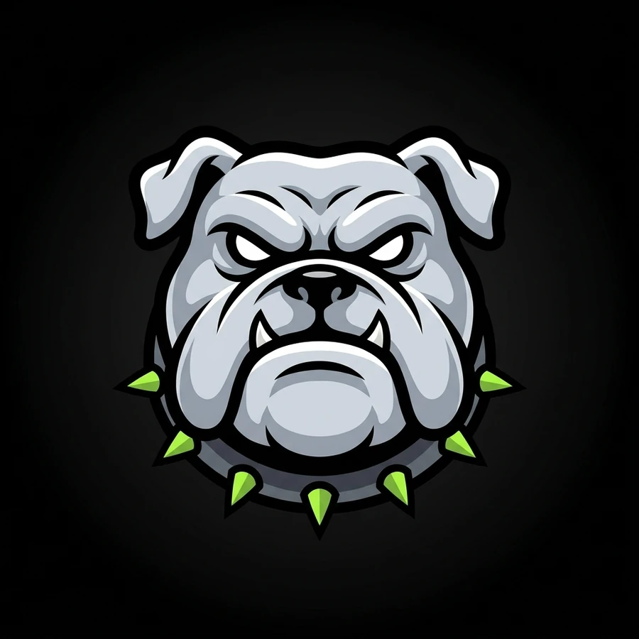 The Turf Yard bulldog mascot