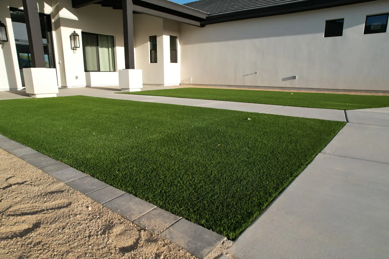Lush 70 artificial turf residential lawn by The Turf Yard