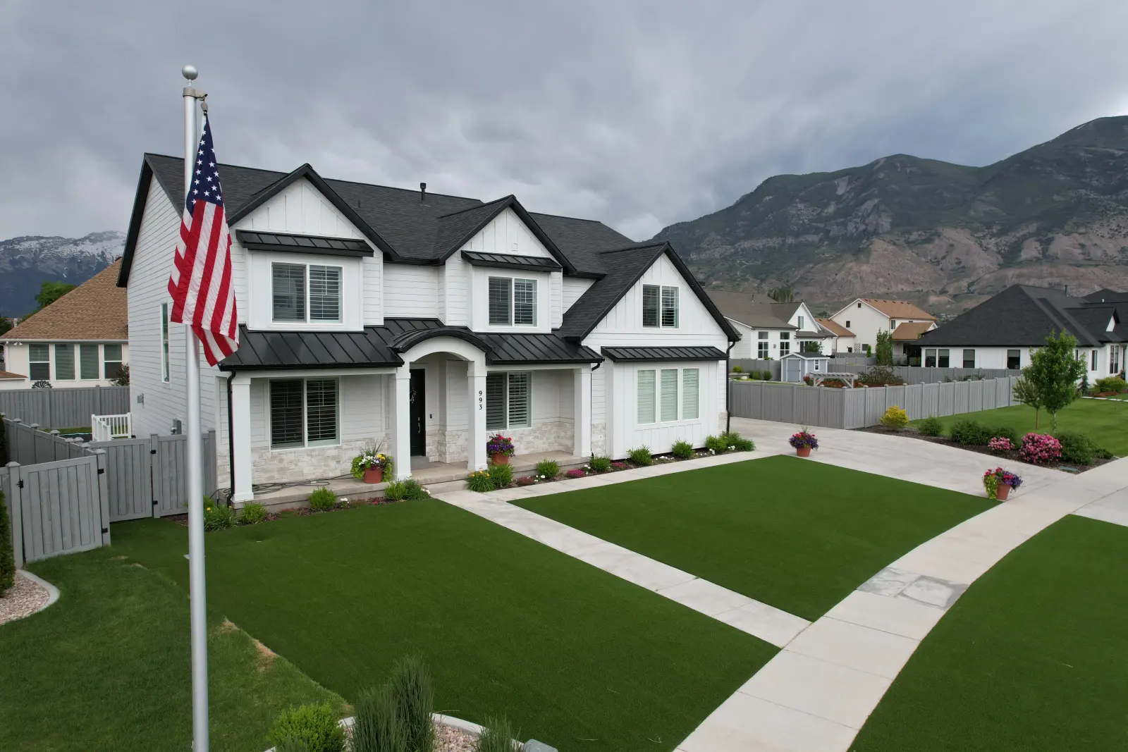Lush 80 artificial turf lawn on a residential property by The Turf Yard