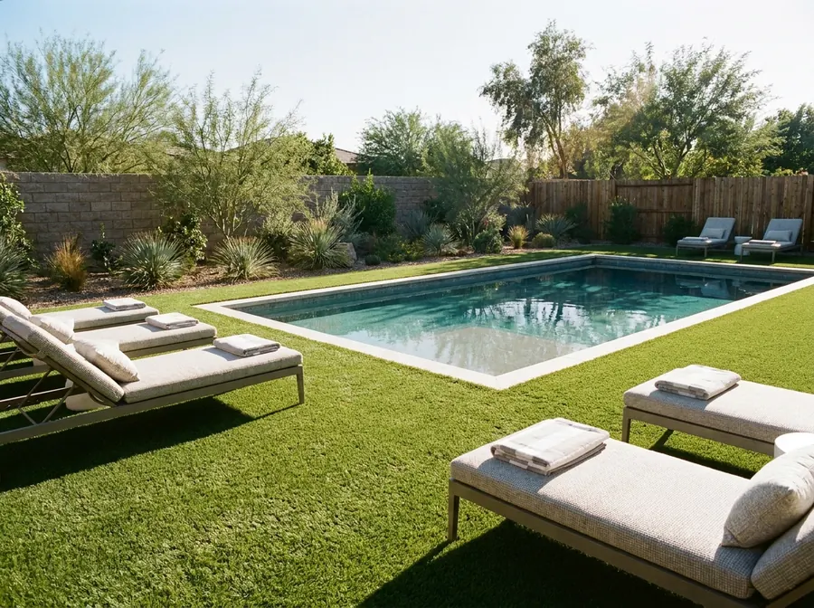 Pool Areas — residential turf